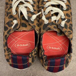 Dr. Scholl's 8.5 Brennen Slip On Sneakers Leopard Animal Cheetah Scholls Shoes